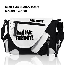 Fortnite堡垒之夜 加厚PU皮帆布拼色挎包