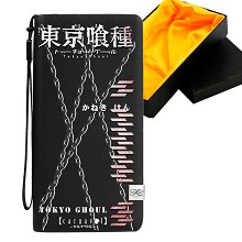 东京食尸鬼 黑色长款盒装真皮底 长钱包 A款