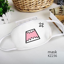 KZ236-个性表情彩印太空棉口罩