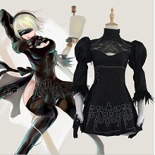 尼尔机械纪元女主角2B姐 cosplay衣服装 女装连衣裙