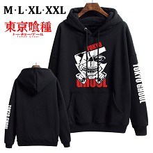 东京食尸鬼 纯棉 加绒加厚带帽卫衣
