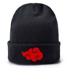 火影忍者-红云 加厚针织套头帽子