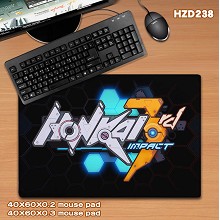 HZD238-崩坏学园 游戏40X60橡胶课桌垫 鼠标垫