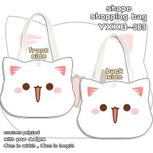 YXKB063-蜜桃猫 表情包帆布异形挎包