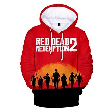 RED DEAD REDEMPTION 2 数码3D带帽卫衣