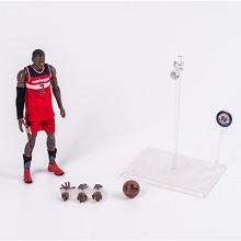 NBA 约翰·沃尔 2号 红色 真衣服 可动手办模型
