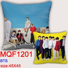 BTS明星 双面方抱枕45X45CM MQF1201