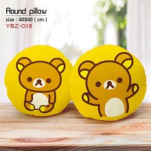 YBZ018-轻松熊 动漫细毛绒圆形抱枕