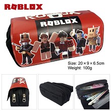 ROBLOX虚拟世界 多功能双层拉链钱包笔袋