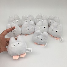 9CM宫崎骏龙猫精灵白吱喳动漫卡通毛绒玩具公仔书包挂件（10个一套出）