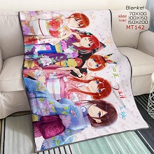 MT142-五等分的新娘 动漫超大貂绒毛毯150*200CM