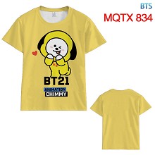 BTS BT21 莫代尔全彩短袖T恤MQTX 834