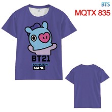BTS BT21 莫代尔全彩短袖T恤MQTX 835