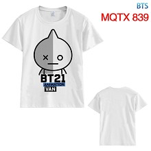 BTS BT21 莫代尔全彩短袖T恤MQTX 839