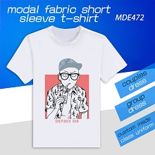 MDE472-一拳超人动漫莫代尔短袖T恤 单面