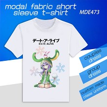 MDE473-约会大作战动漫莫代尔短袖T恤 单面