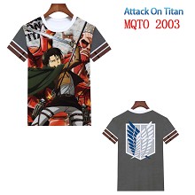 进击的巨人 欧码全彩印花短袖T恤 MQTO-2003