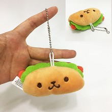 10CM日系可爱热狗食物动漫游戏周边毛绒玩具公仔书包挂件吊饰(10个一套出)