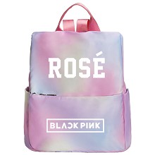 Black Pink ROSE炫彩双肩背包单肩手提包两用学生女包