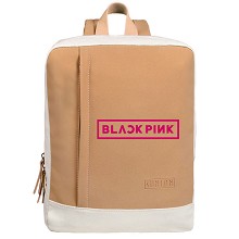 Black Pink韩版可爱学生女包双肩包休闲书包 卡其色