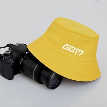 GOT7 遮阳帽 渔夫帽 黄色