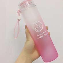 EXO玻璃杯专辑演唱会周边同款水杯 粉色
