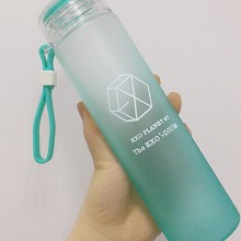 EXO玻璃杯专辑演唱会周边同款水杯 绿色