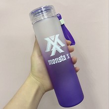 monsta X玻璃杯专辑演唱会周边同款水杯 紫色