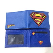 DC正版超人 短款PU二折钱包