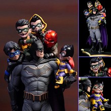 正义联盟 罗宾蝙蝠侠 罗宾全家福模型摆件盒装手办