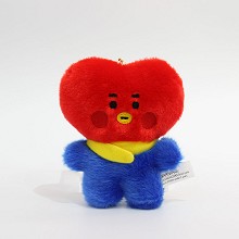 4寸BTS桃心毛料毛绒公仔(10个一套出)