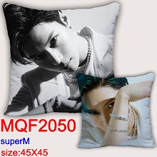 Super M 双面方抱枕45X45CM MQF2050