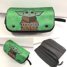 星球大战尤达 多功能双拉链笔袋