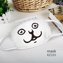 KZ335-憨憨猫 表情彩印太空棉口罩