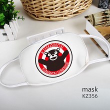 KZ356-熊本熊动漫彩印太空棉口罩