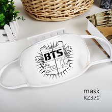 KZ370-BTS明星彩印太空棉口罩