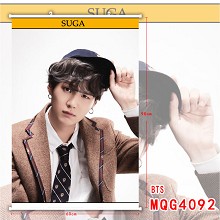 BTS 白色塑料杆布画挂画(60X90)MQG4092