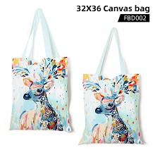 FBD002-鹿 动物帆布袋